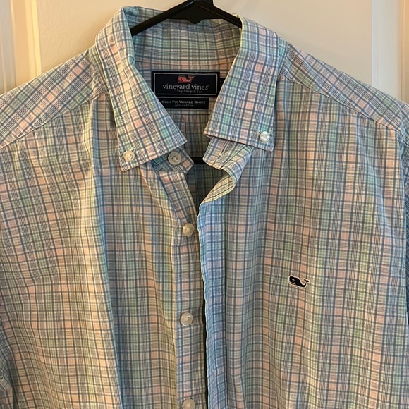 Vineyard Vines Slim Fit Whale Shirt 100% Cotton - M - Picture 1 of 4